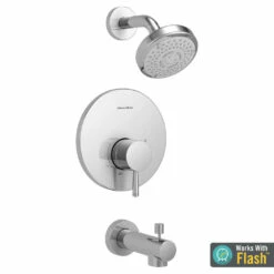 American Standard TU064508.002 – Serin Tub And Shower Trim Kit With Water-Saving Shower Head And Cartridge