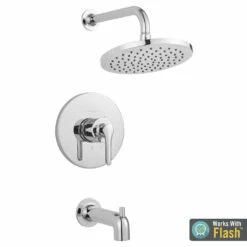 American Standard TU105508.002 – Studio S Tub And Shower Trim Kit With Water-Saving Shower Head And Cartridge